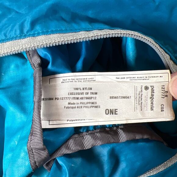 Patagonia Blue Lightweight Travel Sling Cross Body Bag - Picture 3 of 6